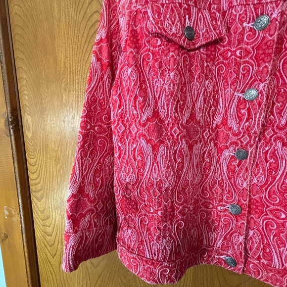 Ruby Rd. Red Jean Jacket - Picture 4 of 8